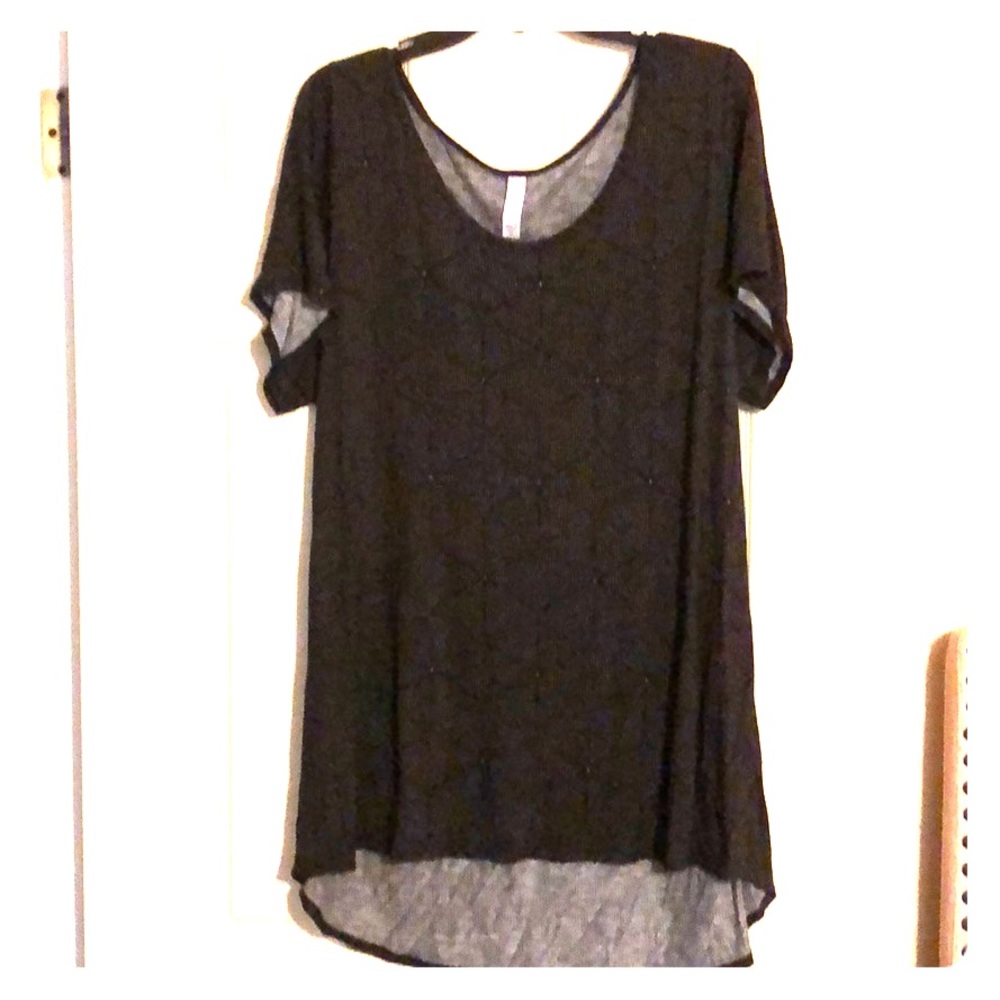 Lularoe black shirt with design
